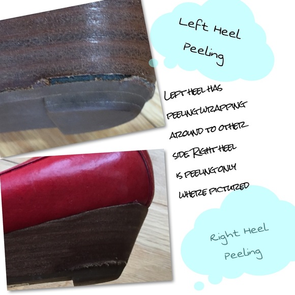 Anthro Miz Mooz Red Leather Knotted Pointy Flats - Picture 5 of 7